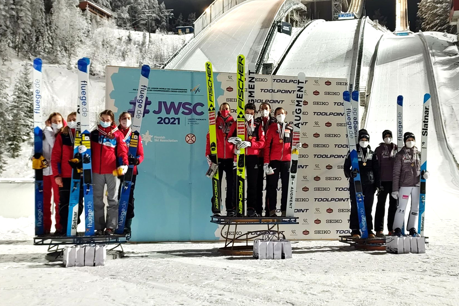 12.02.2021 - JWSC Lahti 2021 medallists
